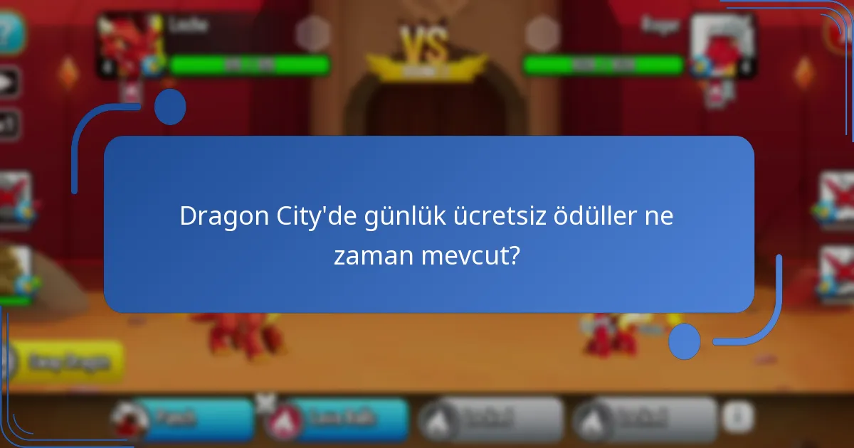 Oyuncular Dragon City’de günlük ücretsiz ödülleri nasıl talep edebilir?